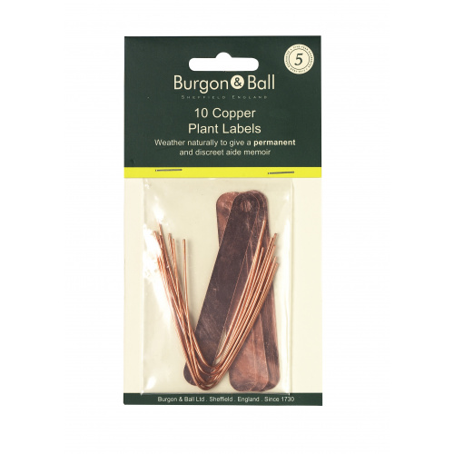 Burgon & Ball plant stickers in copper, 10 pcs
