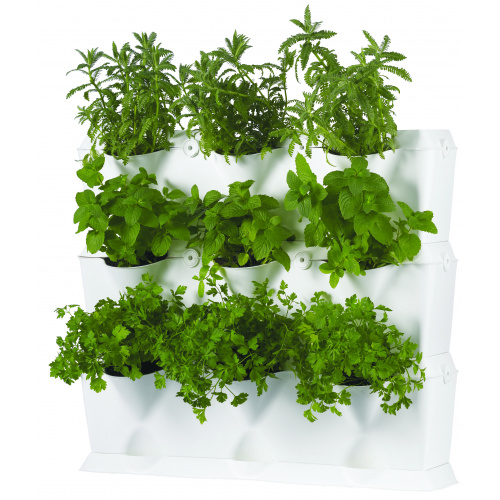 Minigarden Vertikale Pflanzenwand - weiß
