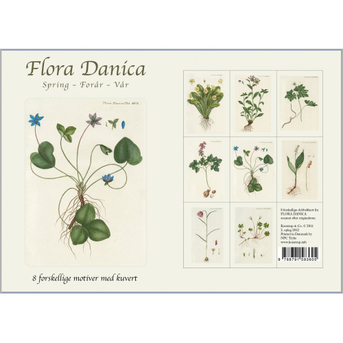 Flora Danica kortmapp - vår