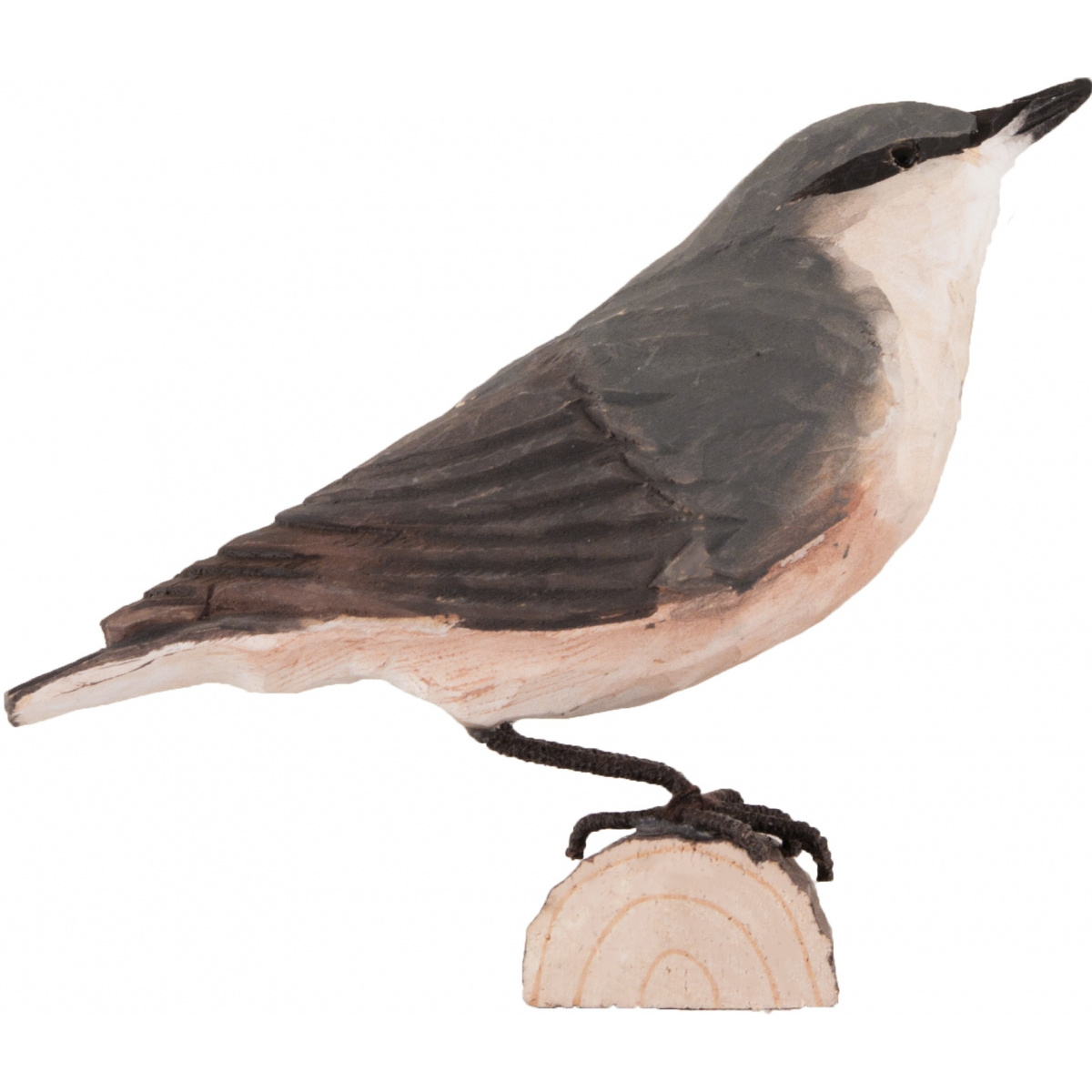 Wildlife Garden wood-carved bird - woodpecker