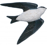 Wildlife Garden wood-carved bird - city swallow