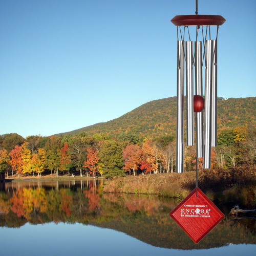 Woodstock wind chime, 35 cm - Merkur, silver/dark