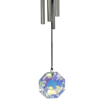 Woodstock vindspil, 30 cm - Ædelsten, krystal