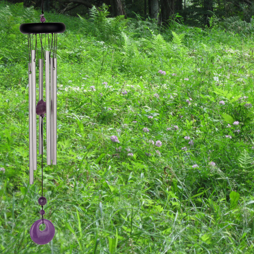 Woodstock wind chime, 47 cm - Chakra, amethyst