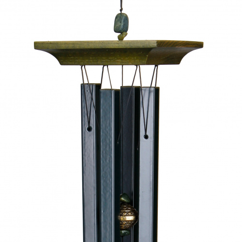 Woodstock vindspil, 55 cm - Ædelsten, jade