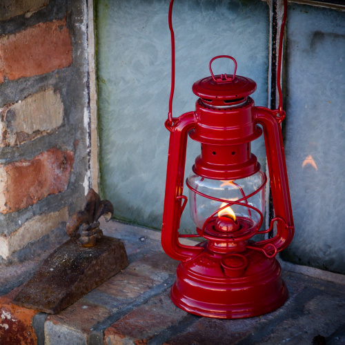 Feuerhand petroleumlamp - robijnrood