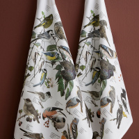 Koustrup & Co. eco tea towel - birds of the garden