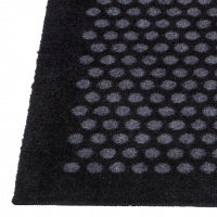 Tica deurmat stippen/zwart - 60x90