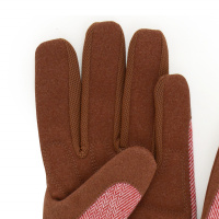 Burgon & Ball gardening gloves, ladies - red tweed