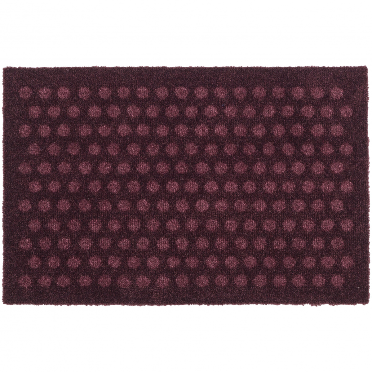 Tica door mat, dots/burgundy - 40x60