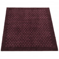 Tica door mat, dots/burgundy - 60x90
