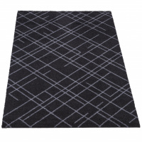 Tica door mat, lines/black - 67x120