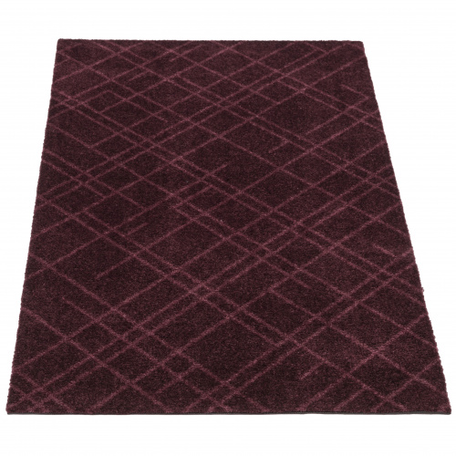 Tica door mat, lines/burgundy - 67x120