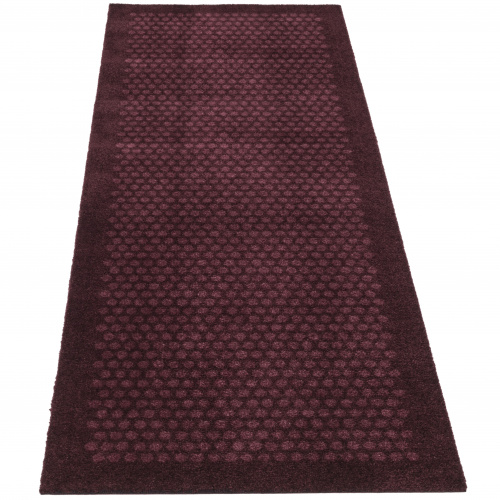 Tica door mat, dots/burgundy - 67x200