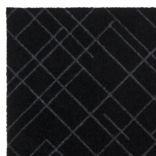 Tica deurmat, lijnen/zwart - 67x200