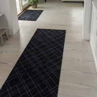 Tica deurmat, lijnen/zwart - 67x200
