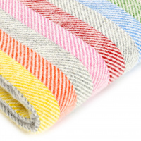 Tweedmill plaid - Stripe Rainbow Grey