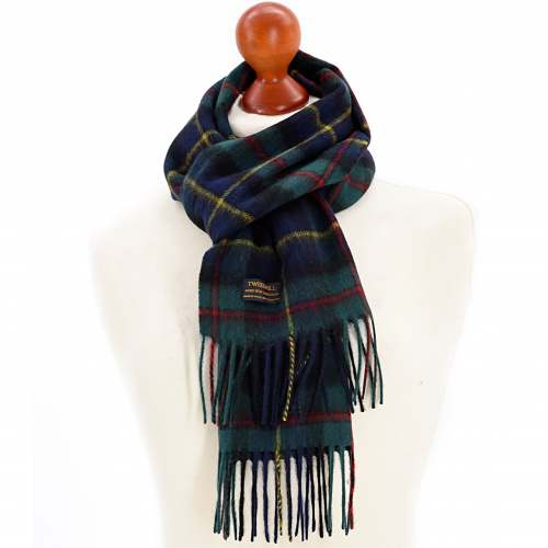Tweedmill sjaal in lamswol - Hunting McLeod