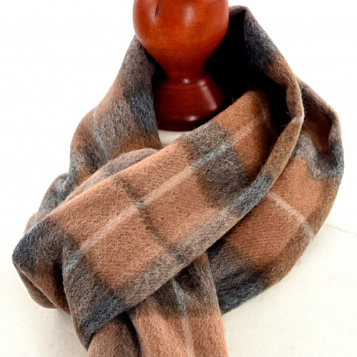 Tweedmill scarf in lambswool - Natural Buchanan