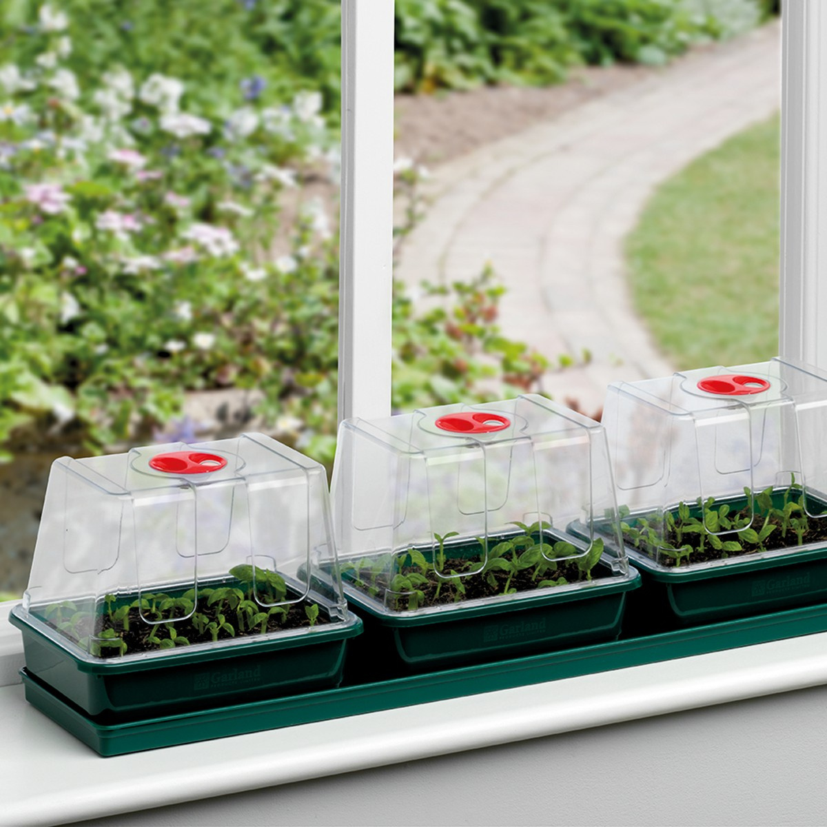 Garland mini greenhouse with self-watering - 3 trays