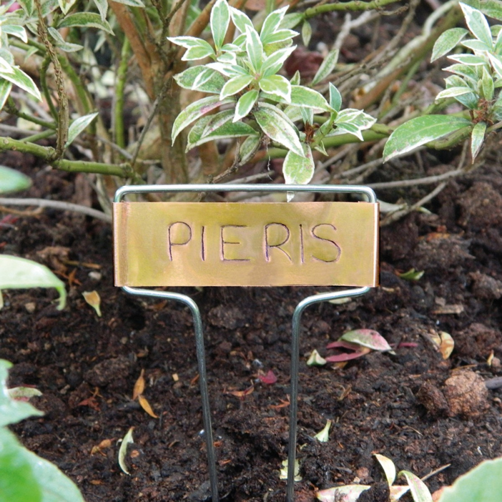Garland plant signs with copper, 5 pcs.