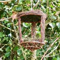Wildlife World open wicker bird nest