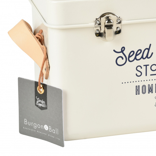Burgon & Ball box for seed bags - light cream