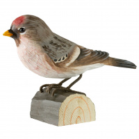 Wildlife Garden tree bird - wood-carved bird