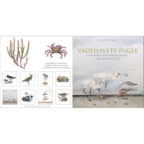 Koustrup & Co. card folder - birds of the mudflats