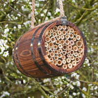 Wildlife World barrel for bees