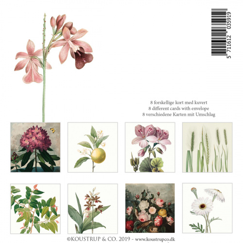 Koustrup & Co. kortmapp - kungliga blommor