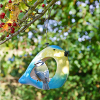 Wildlife World bird feeder in ceramic - blue tit
