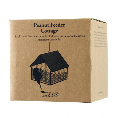 Wildlife Garden house for peanuts - red