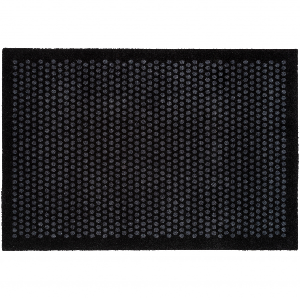 Tica door mat, dots/black - 90x130