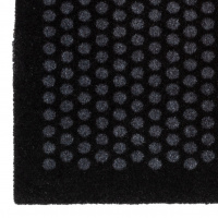 Tica deurmat, stippen/zwart - 90x130