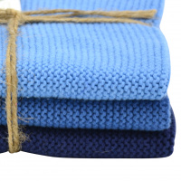 Solwang dishcloths, 3 pcs. - dust blue combi