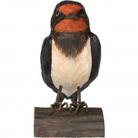 Wildlife Garden wood-carved bird - swallow