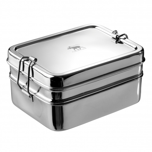 Pulito 3-in-1 food box in stainless steel