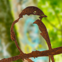 Metalbird Vogel aus Cortenstahl - Schwalben
