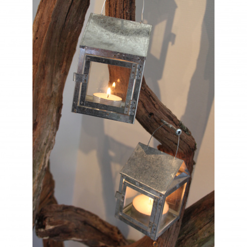 A2 Living lantern for tealight - galv.