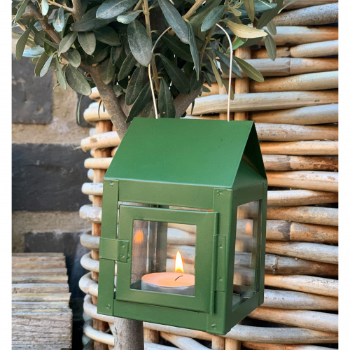 A2 Living lantern for tealight - green