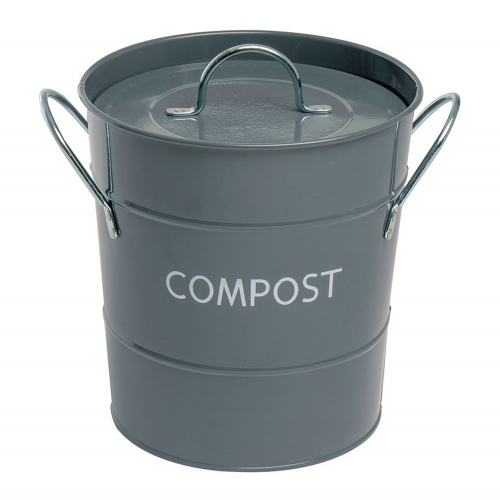 Eddingtons kompostbehållare, 2,8 L - grå