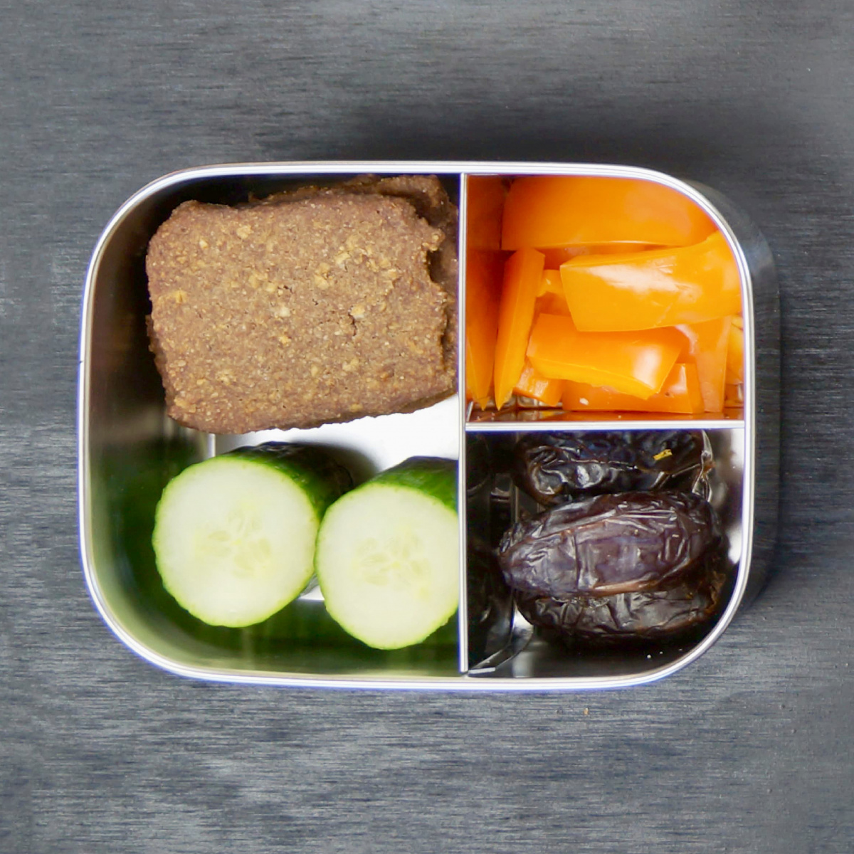 Yummii Yummii steel lunch box, medium - 3 compartments