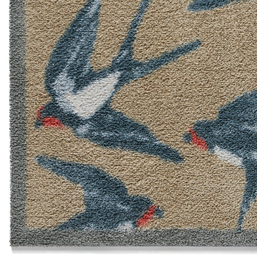 Hug Rug eco doormat, 65x85 - Swallows