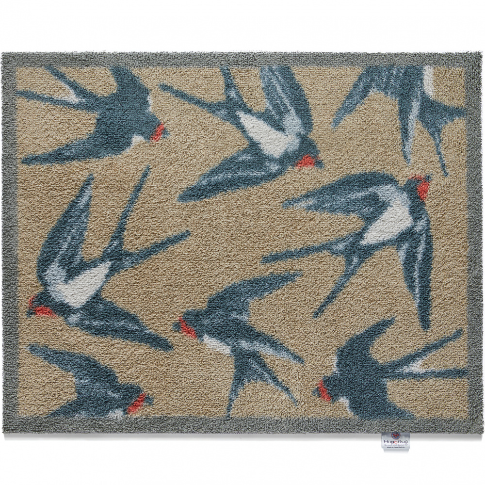 Hug Rug eco doormat, 65x85 - Swallows