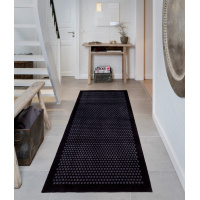 Tica door mat, dots/black - 90x200