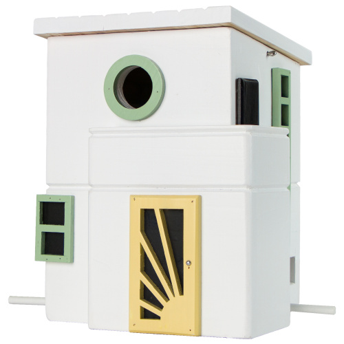 Wildlife Garden nest box / automatic feeder - Art Deco