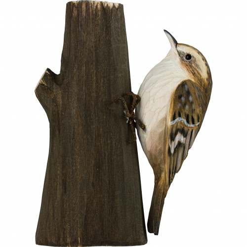 Wildlife Garden wood-carved bird - tree runner