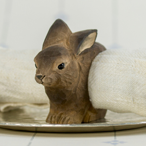 Wildlife Garden napkin ring - rabbit