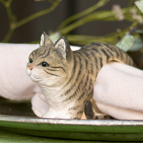 Wildlife Garden napkin ring - cat